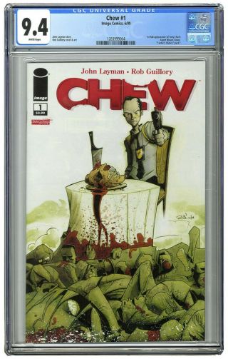 Chew 1 1st Print Cgc 9.  4 And 19 Glow - In - The - Dark Convention Edition - S&h