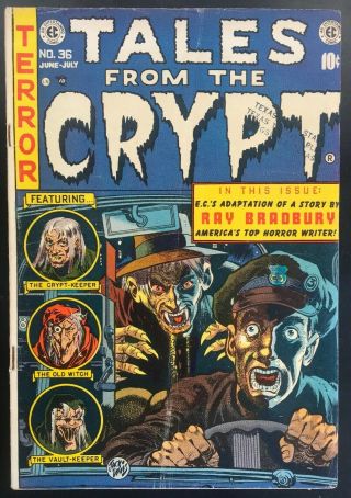 Tales From The Crypt 36 Comics Pre Code Golden Age Horror 1953