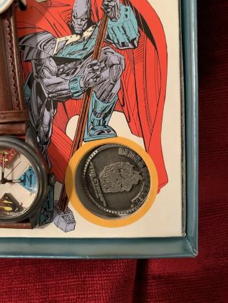 REIGN OF THE SUPERMEN / LIMITED EDITION COLLECTOR’S WATCH / 1993 / FOSSIL / NIB 4