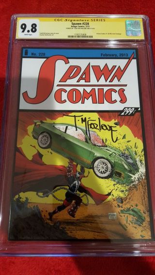 Spawn 228 Cgc 9.  8 Ss Todd Mcfarlane Action Comics 1 6/38 Homage Cover.  No Res