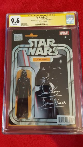 Darth Vader 1 Cgc 9.  6 David Prowse Remark Action Figure Variant Cover Star Wars