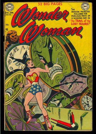 Wonder Woman 46 Pre - Code Golden Age Dc Superhero Comic 1951 Vg -