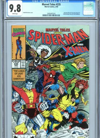 Marvel Tales 235 Cgc 9.  8 White Pages Spider - Man X - Men Mcfarlane Cover 1990