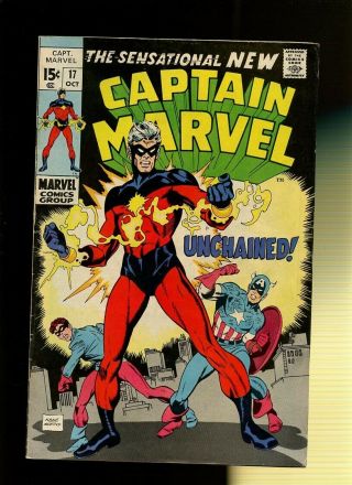 Captain Marvel 17 Vg/fn 5.  0 1 Book A Child Shall Lead You By Thomas & Kane
