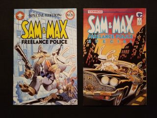 Sam & Max Freelance Police 1 Special Edition 1987 & 1 Special 1989 Fishwrap