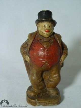 Vintage Jiggs Syroco Wood Comic Strip Character Figurine By K.  F.  S.