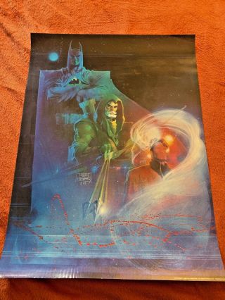Batman,  Green Arrow,  And The Question Poster By Denys Cowan And Bill Sienkiewicz