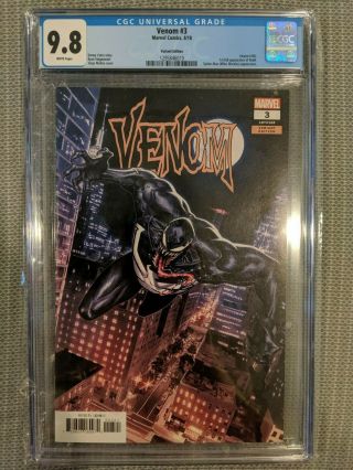 Venom 3 Molina 1:25 Variant Cover Cgc 9.  8 First Appearance Of Knull
