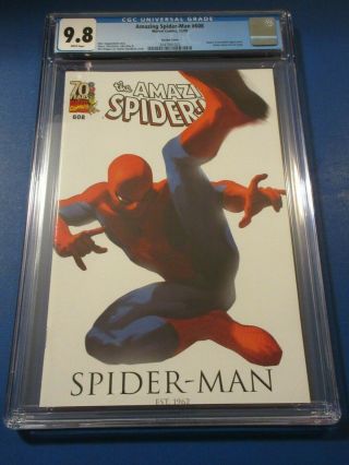 Spider - Man 608 Variant Cgc 9.  8 Nm/m 1st Print A Fantasy 15 Back Cover