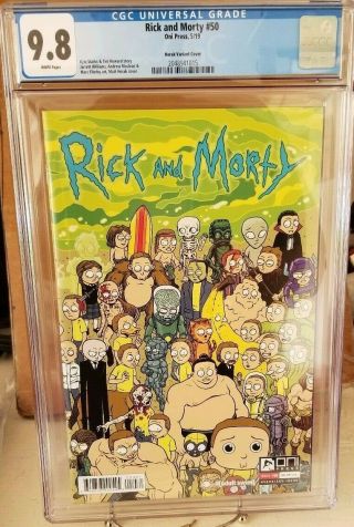 Rick And Morty 50 (horak Variant Cover) Cgc 9.  8 Nm/mt.