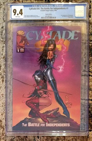Cgc 9.  4 Cyblade / Shi Battle For Independents Special Edition 1st Witchblade