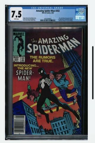 The Spider - Man 252 (may 1984,  Marvel) Cgc 7.  5 White Pages