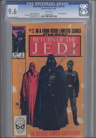 Return Of The Jedi 2 Cgc 9.  6 1983 Marvel Star Wars Comic 1300351007