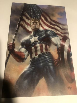 Captain America 1 Unknown Comic Books Exclusive Parrillo Virgin Variant Cover