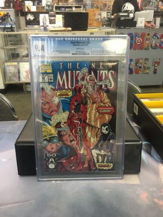 The Mutants 98 Cgc 9.  4 (feb 1991,  Marvel) First Appearance Of Deadpool