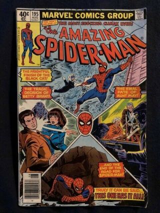 Spiderman 195 Mark Jewelers Insert 2nd Appearance Black Cat After 194