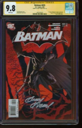 Batman 655 Cgc Ss 9.  8 Signed By Andy Kubert / 1st App Of Damian Wayne