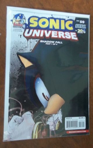 Sonic The Hedgehog Universe 59 Very Fine - Near Variant Shadow Ian Flynn