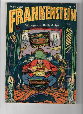 Frankenstein 7 - Grade 4.  5 - Joe Simon & Jack Kirby Stories