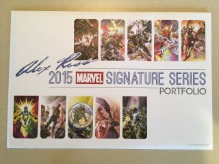 2015 Sdcc Alex Ross Marvel Signature Series Art Print Portfolio 247/250