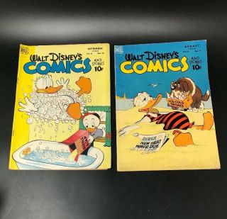 2 Walt Disney Comics And Stories 1948 August And September Vol 8 No 11 & 12