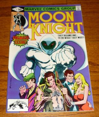 Moon Knight 1,  Marvel Comics,  1980,  Bill Sienkiewicz,  Doug Moench Vfn