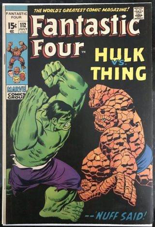 Fantastic Four 112 (jul 1971,  Marvel) - Key Ff Issue