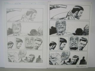 The Walking Dead 133 Page 10 Pencil & Ink Art Charlie Adlard Gaudiano