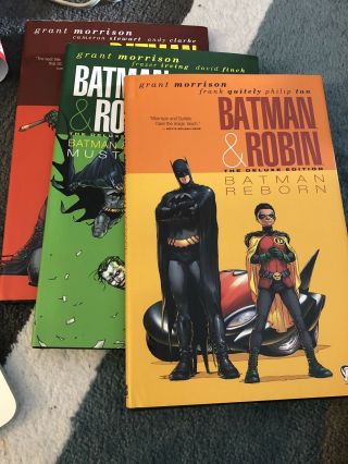 Batman & Robin Deluxe Edition Hc Vol 1 2 3 Grant Morrison Hardcover