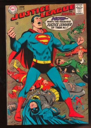 Justice League Of America (1960 Series) 63 In Vf Minus Cond.  Dc Comics [ Gd]