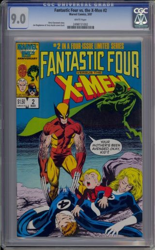 Fantastic Four Vs X - Men 2 - Cgc 9.  0 - 2498151002