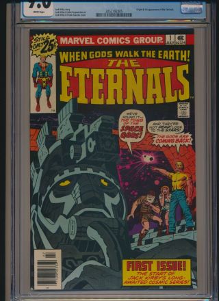 MARVEL COMICS THE ETERNALS 1 1976 CGC 9.  0 WHITE PAGES ORIGIN & 1st APPEARANCE 2