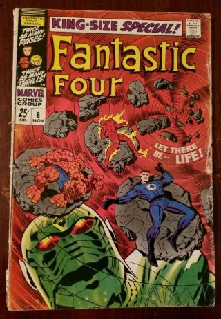 Fantastic Four Annual 6 - Key Issue 1st App Of Annihilus Gd 2.  0 -