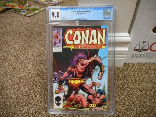 Conan 195 Cgc 9.  8 Marvel 1987 White Pgs The Barbarian Andy Kubert Cover