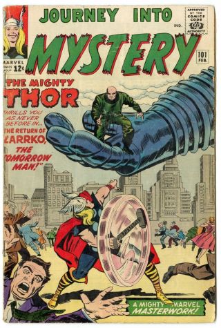 Journey Into Mystery 101 Vg - 3.  5 Off - White Pages Thor Marvel 1964