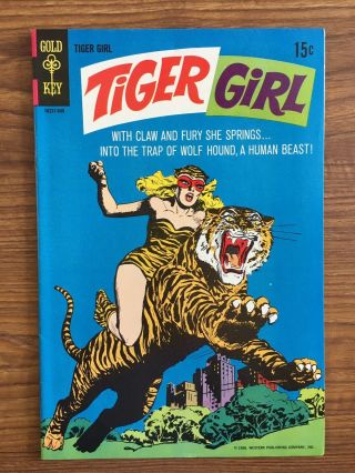 Tiger Girl 1 Gold Key 1968 Silver Age Vf