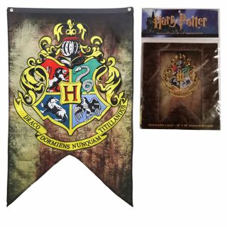 Harry Potter Hogwarts Crest Banner Officially Licensed 30  X 50