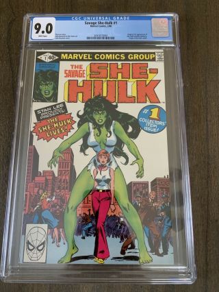 Savage She - Hulk 1 Cgc 9.  0 First Appearance Marvel Origin Stan Lee White Pages