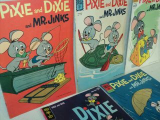Pixie & Dixie & Mr.  Jinx COMPLETE SET 5 Dell Four Color Gold Key Comics (s 10916 2