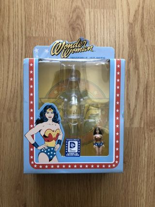 Funko Dc Legion Of Collectors Invisible Jet With Retro Wonder Woman Figure.