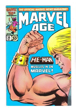 Marvel Age 38,  Vf/nm,  He - Man And Masters Of The Universe (ships)