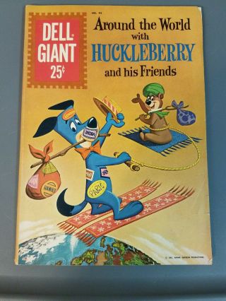 Dell Giant 44 / 1961 / Around The World With Huckleberry And His Friends