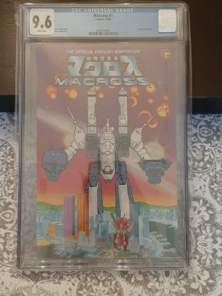 Macross 1 Cgc 9.  6 Comico 1984 Robotech Plus Rick Hunter & Veritech Fighter
