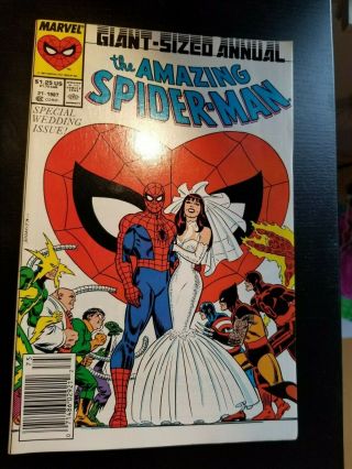Spider - Man Annual 21 - Wedding Issue - Key Issue Comic Book - Great Cond