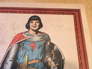 Harold,  Hal Foster PRINCE VALIANT Sunday Page Promotion 1968 Full Size 2