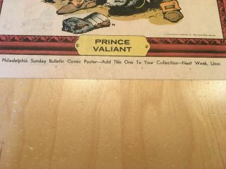 Harold,  Hal Foster PRINCE VALIANT Sunday Page Promotion 1968 Full Size 4