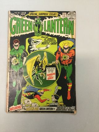 Green Lantern 88 Dc Comics 1972 Neal Adams Cover Vg