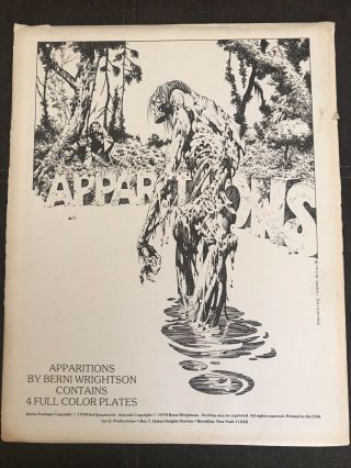 Apparitions Portfolio Berni Wrightson 1978.