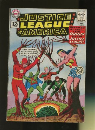 Justice League Of America 9 Gd/vg 3.  0 1 Book Dc Origin Aquaman Superman