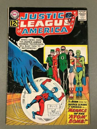 1962 Dc Justice League Of America 14 Classic Jla Bowling Cover